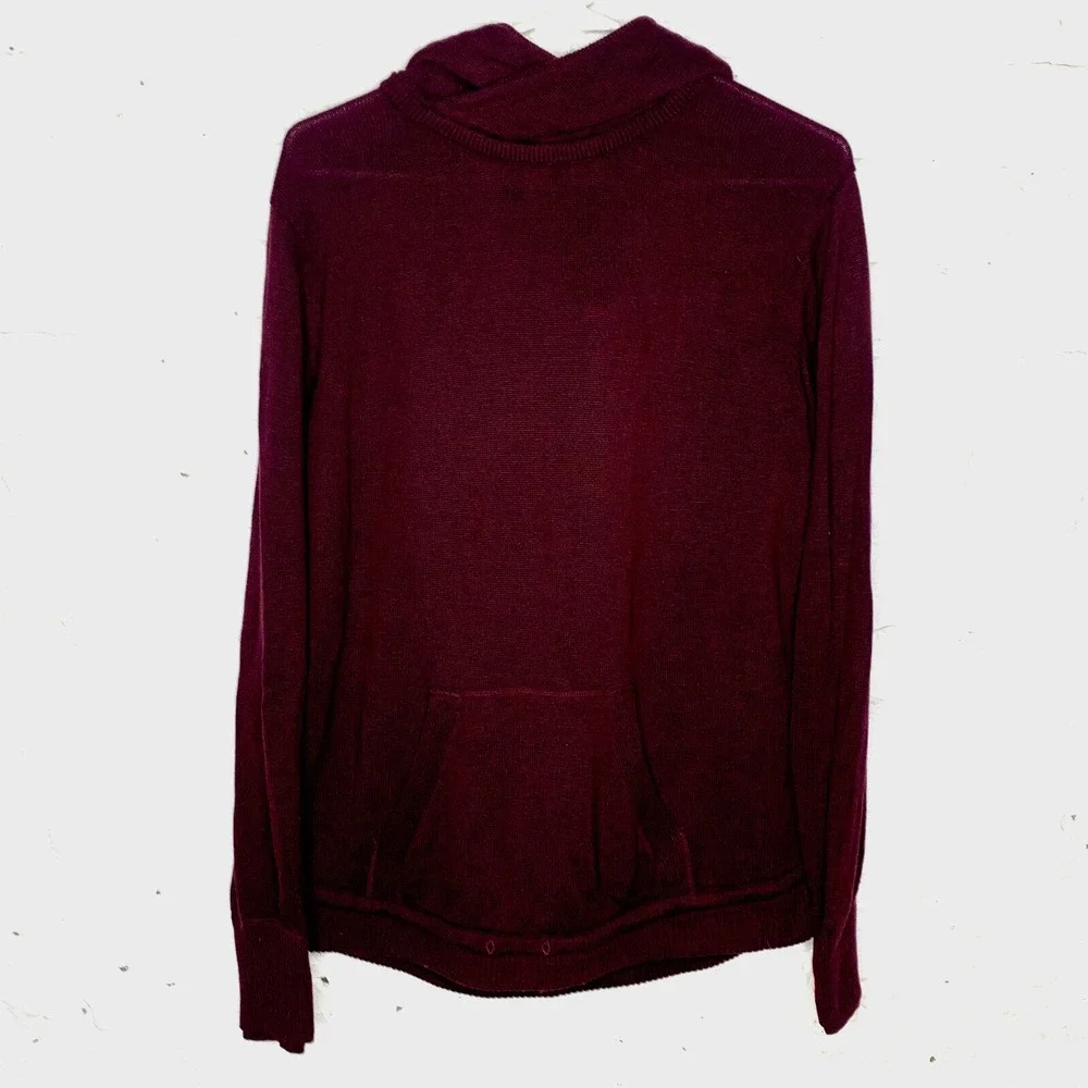 LULULEMON Womens‎ Sweet Savasana Maroon Heathered Pullover Sweater Hoodie